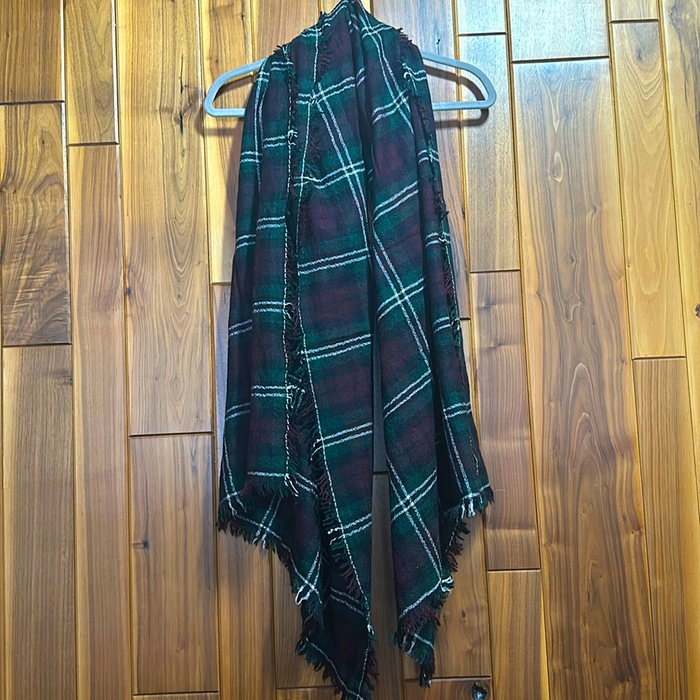 Isabel Marant plaid wool and silk blend scarf